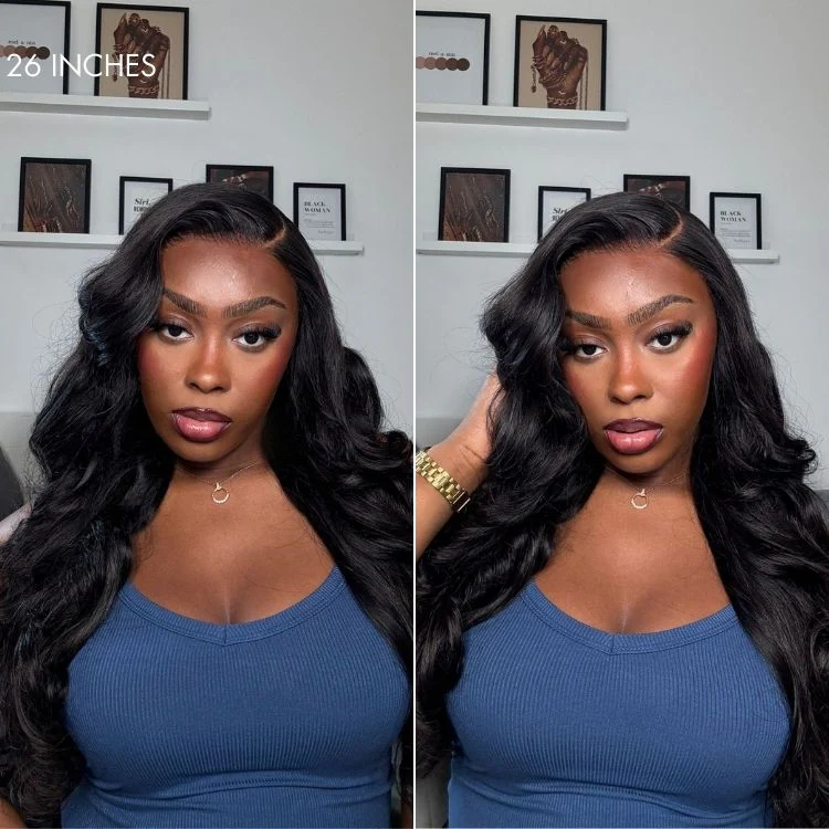 TRILL All-Day Comfort Wig 180% Density Butterfly Cut Layered Loose Body Wave Glueless 7x6 Closure HD Lace Human Hair Wig Pre-Cut Lace - Image 3
