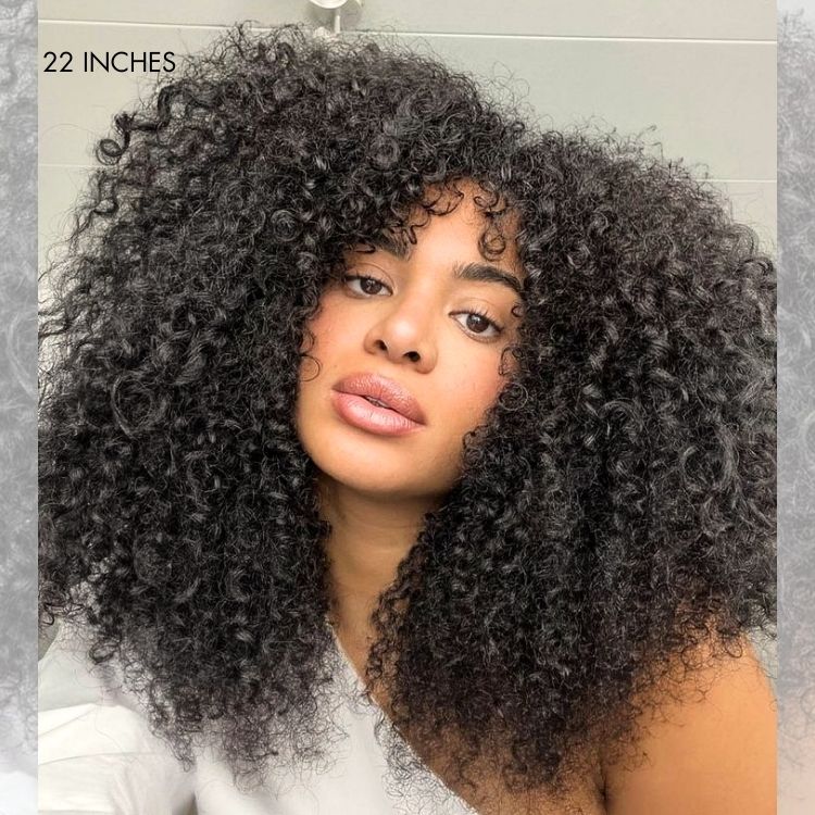 TRILL Too Easy Texture 3-In-1 Half Wig 180% Density Kinky Curly / Yaki Straight Glueless Flexi-Fit Drawstring Wig - Image 10