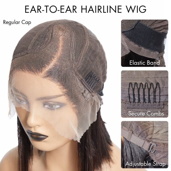180% Density Face-Framing Trendy Curly Wig Glueless Ear-to-ear Wide T Lace Front Wig Human Hair Pre-Cut Lace Add to wishlist