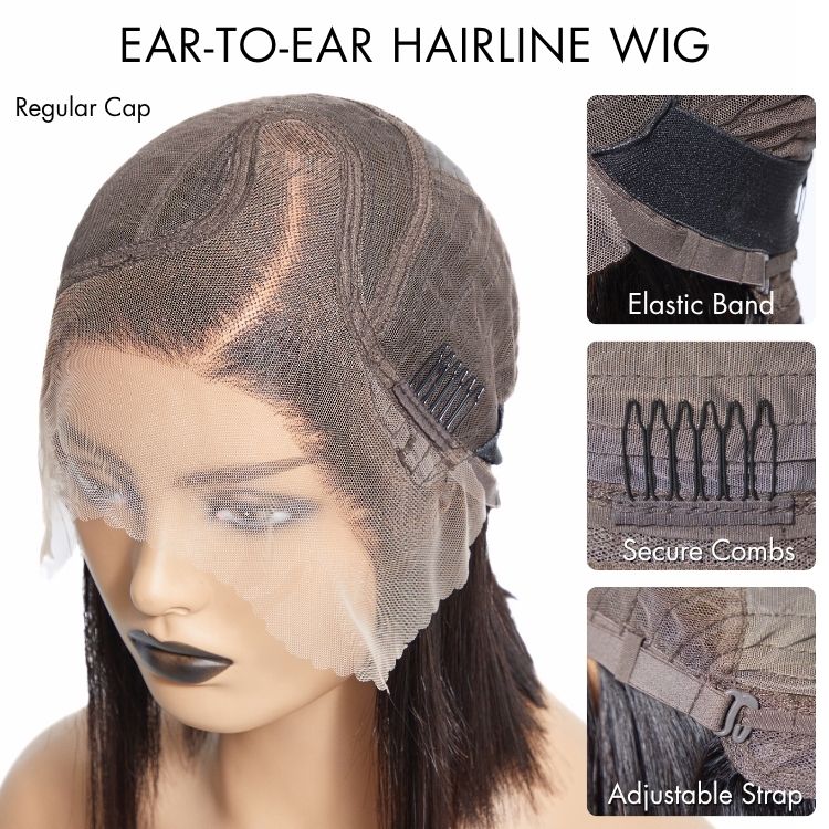 180% Density Face-Framing Trendy Curly Wig Glueless Ear-to-ear Wide T Lace Front Wig Human Hair Pre-Cut Lace Add to wishlist - Image 2