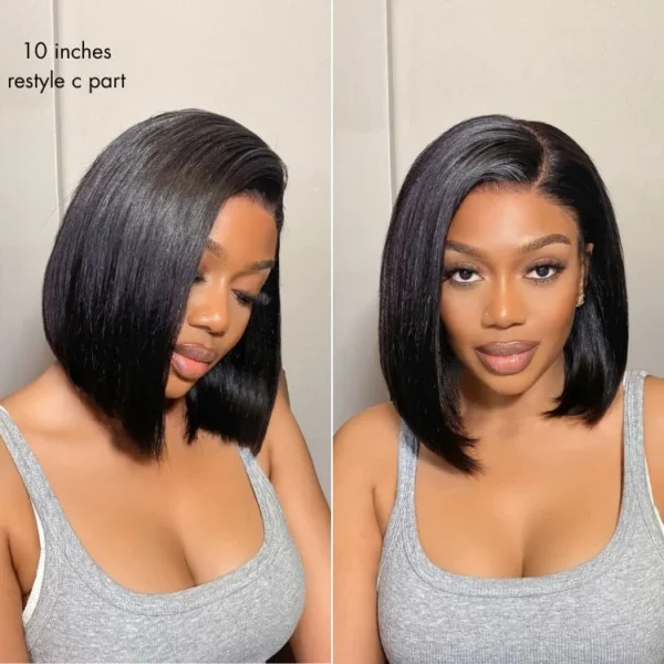 TRILL All-Day Comfort Wig Silky Blunt Cut Bob Glueless 7x6 Closure HD Lace Wig Pre-Cut Lace
