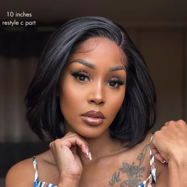 TRILL All-Day Comfort Wig Silky Blunt Cut Bob Glueless 7x6 Closure HD Lace Wig Pre-Cut Lace