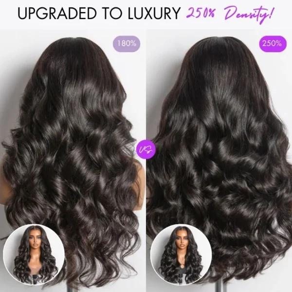 TRILL 250% Density Loose Wave Glueless Ear-to-ear 13x4 HD Lace Front High Density Wig Pre-Cut Lace Flexi-Fit Drawstring Cap