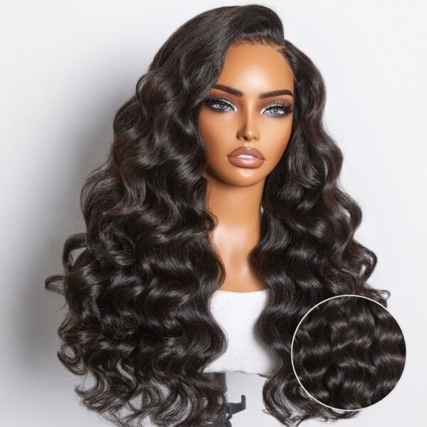 TRILL All-Day Comfort Wig 180% Density Bouncy Wand Curly 7x6 Closure HD Glueless Wig Pre-Cut Lace