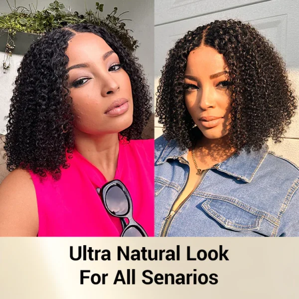 Coily Curly 5x5 Closure HD Lace Glueless Pre-Cut Wig with Breathable Cap