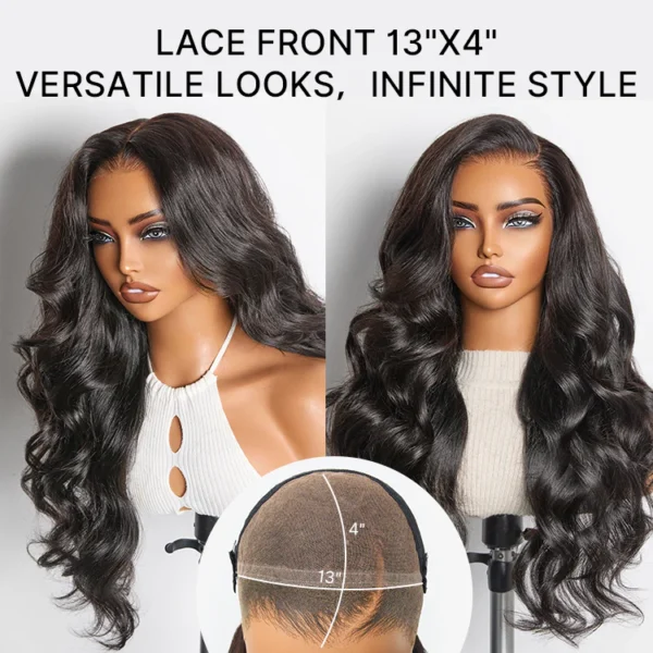 TRILL 200% / 250% Density Loose Wave Glueless Ear-to-ear 13x4 / 13x6 HD Lace Front Wig Pre-Cut Lace Flexi-Fit Drawstring Cap