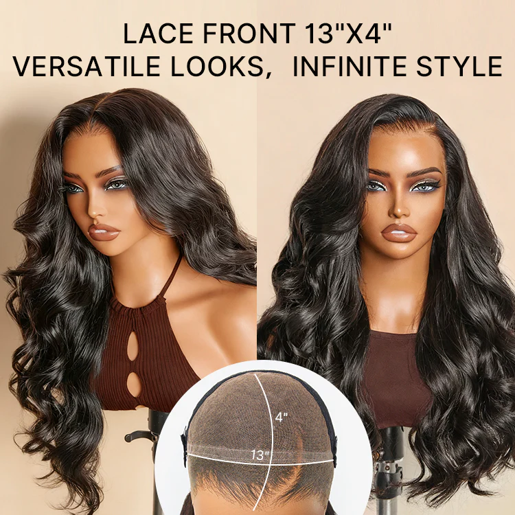 TRILL 250% Density Loose Wave Glueless Ear-to-ear 13x4 HD Lace Front High Density Wig Pre-Cut Lace Flexi-Fit Drawstring Cap - Image 2