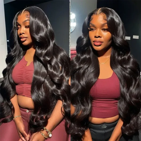 Long inches Body Wave 6×5 13×4 HD Lace Frontal Wig Pre Plucked Human Hair Wigs 26-36 Inches