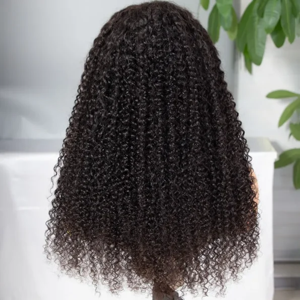 Jerry Curly Wig 13×6 Invisible HD Lace Front Human Hair Wigs Pre Plucked & Bleached - Image 7