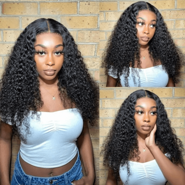 Jerry Curly Wig 13×6 Invisible HD Lace Front Human Hair Wigs Pre Plucked & Bleached - Image 8