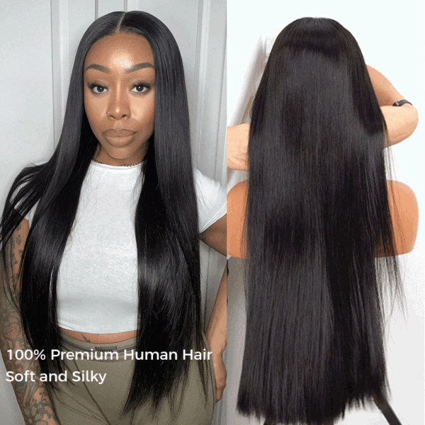 Long Wig Brazilian Bone Straight 6×5 13×4 Full Frontal HD Lace Human Hair Wigs 26-40 inches